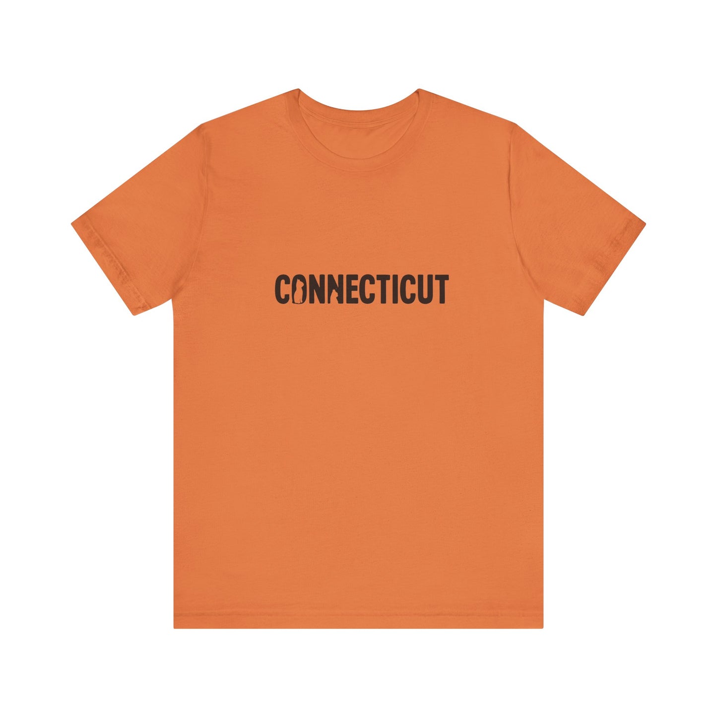 Connecticut cat letters Unisex Jersey Short Sleeve Tee