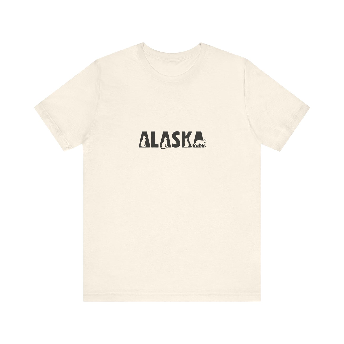 Alaska cat letters Unisex Jersey Short Sleeve Tee