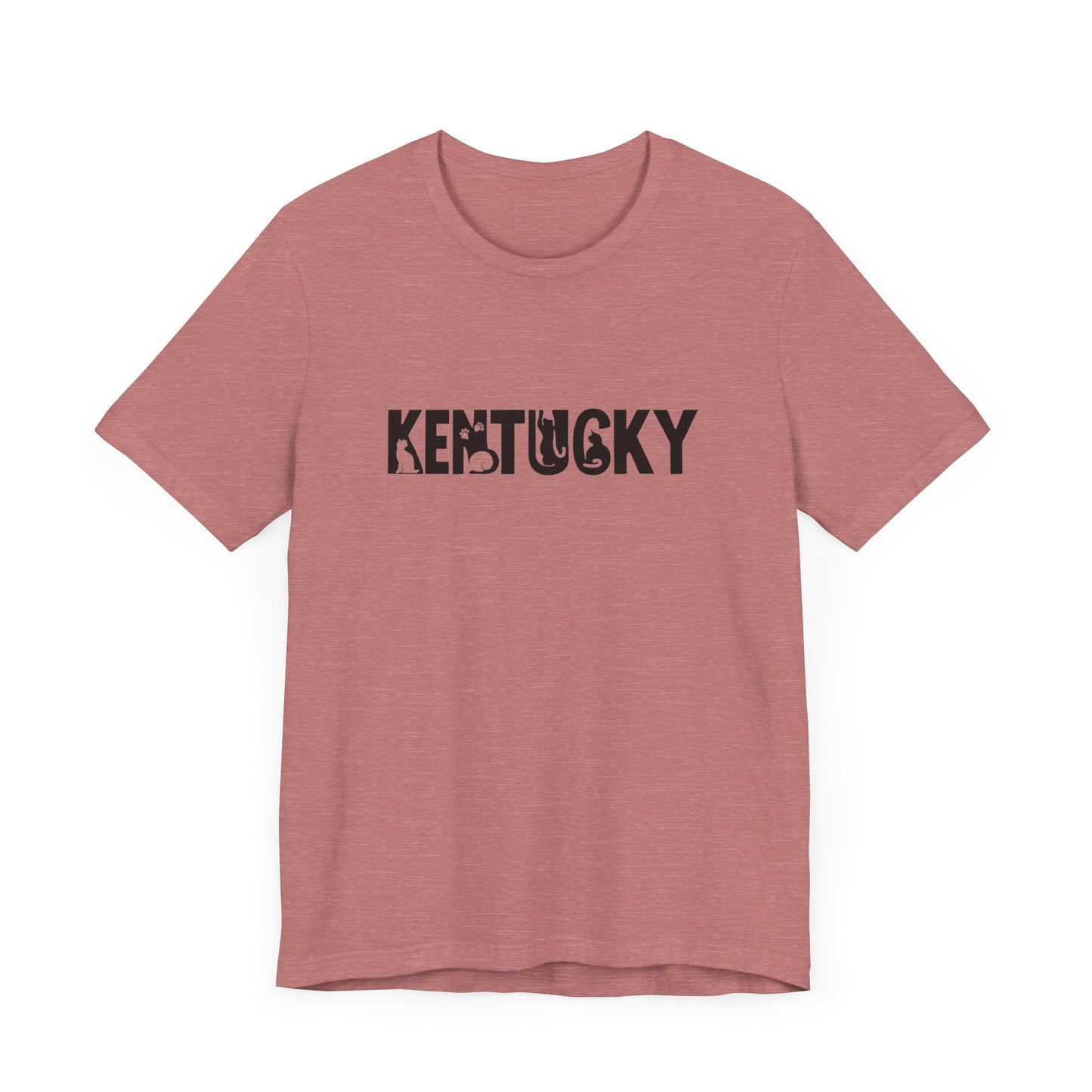 Kentucky cat letters Unisex Jersey Short Sleeve Tee