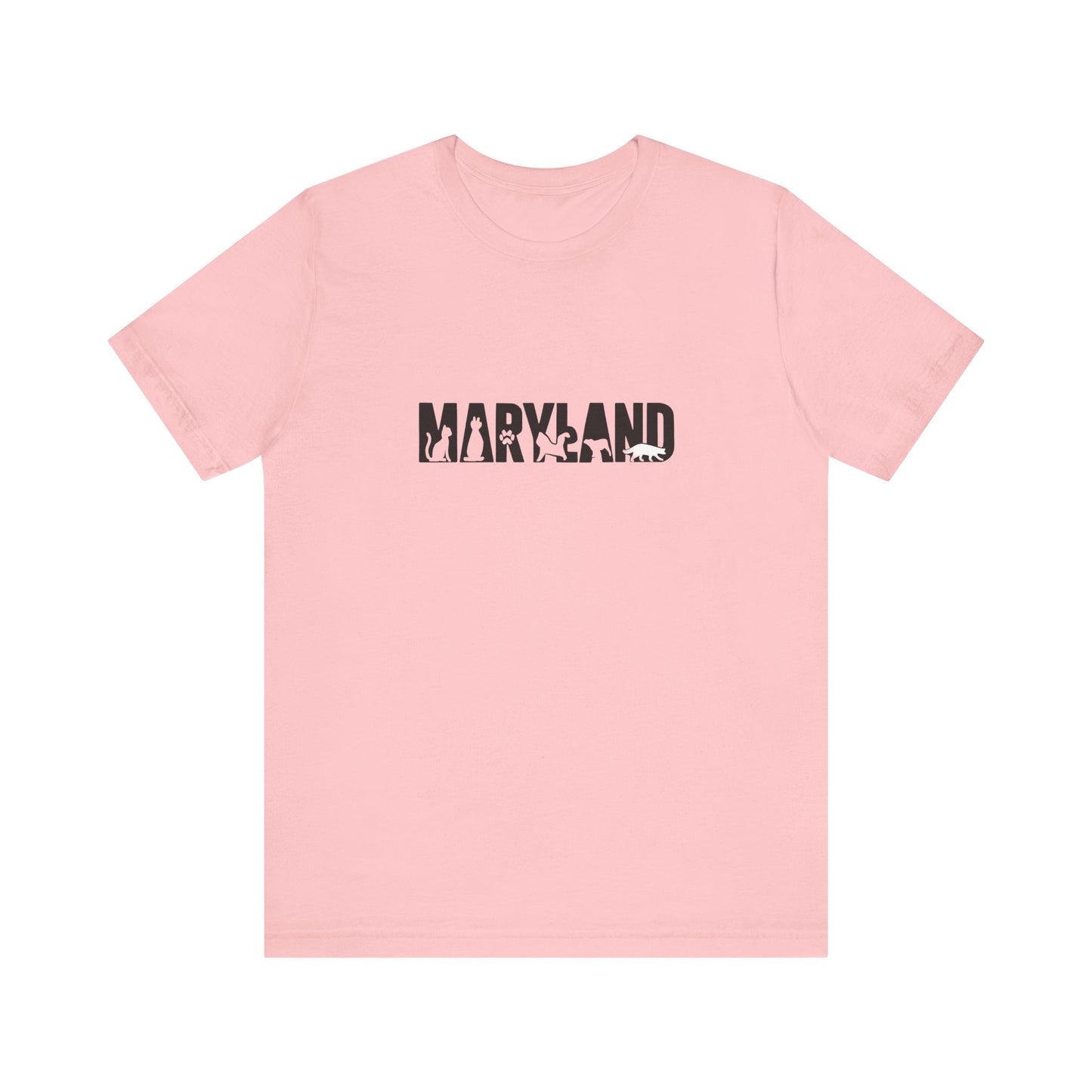 Maryland cat letters Unisex Jersey Short Sleeve Tee