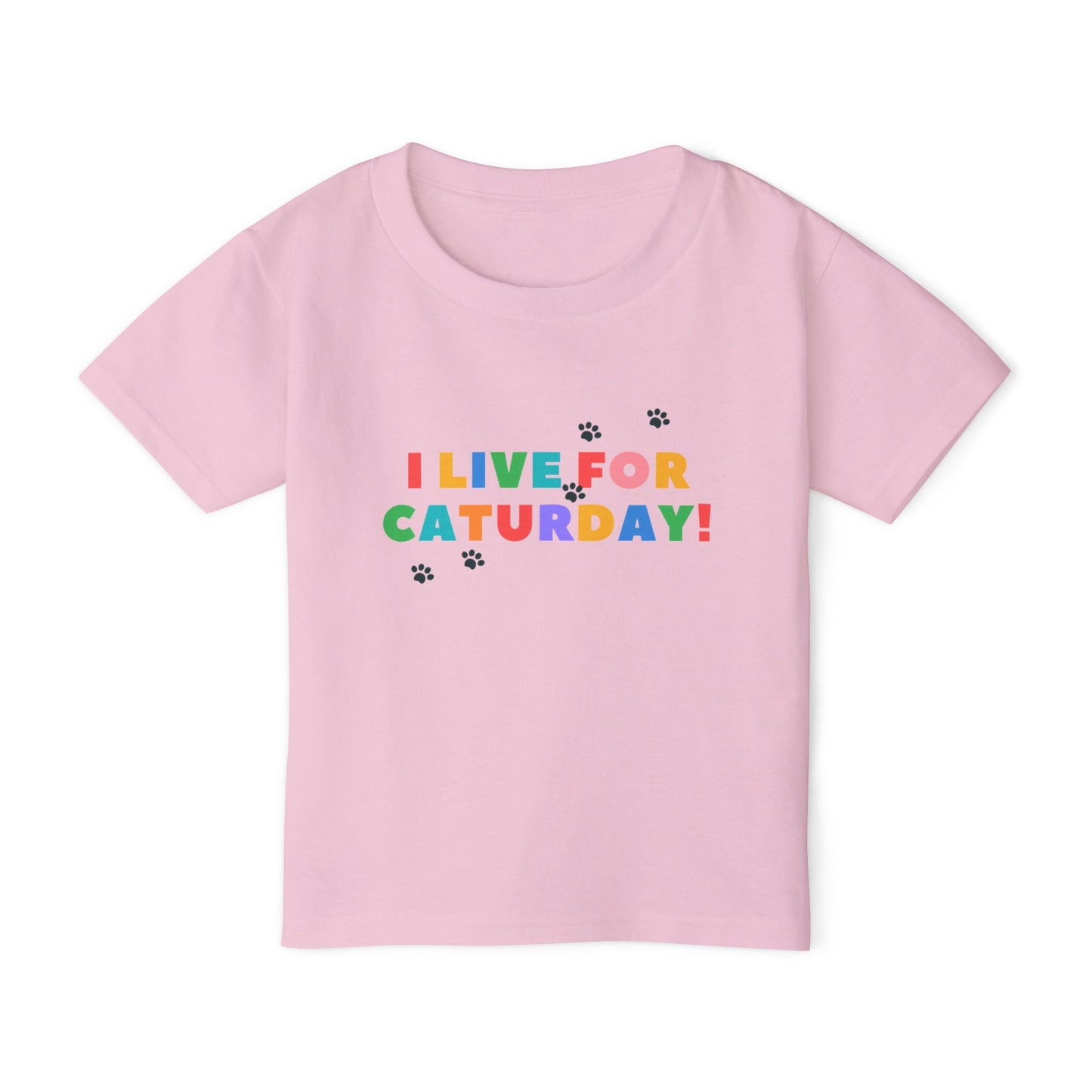 I live for caturday Heavy Cotton™ Toddler T-shirt