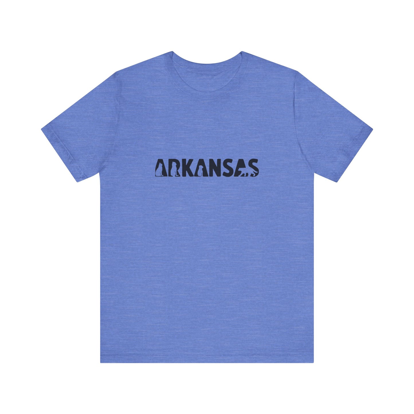 Arkansas cat letters Unisex Jersey Short Sleeve Tee