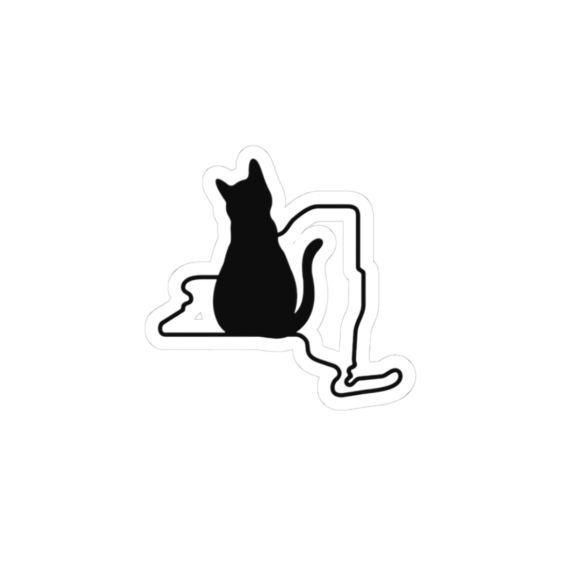 New York Cat Laptop Decal