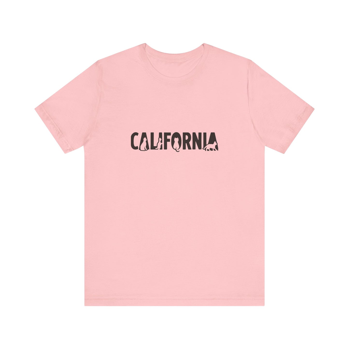 California cat letters Unisex Jersey Short Sleeve Tee