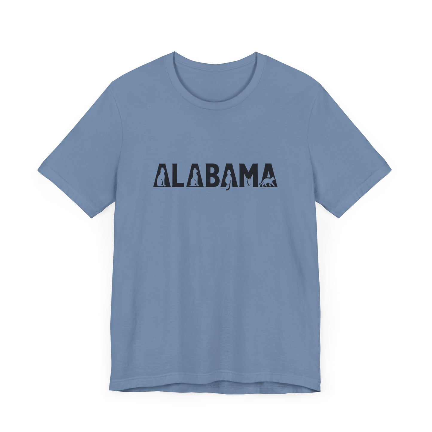 Alabama cat letters Unisex Jersey Short Sleeve Tee