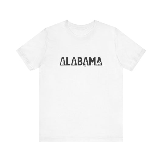 Alabama cat letters Unisex Jersey Short Sleeve Tee