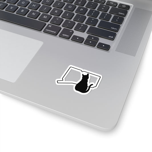 Connecticut Cat Laptop Decal