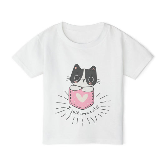 I just love cats Heavy Cotton™ Toddler T-shirt