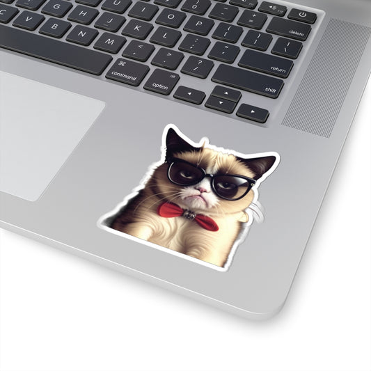 Crabby cat a19 – Funny Laptop Decal