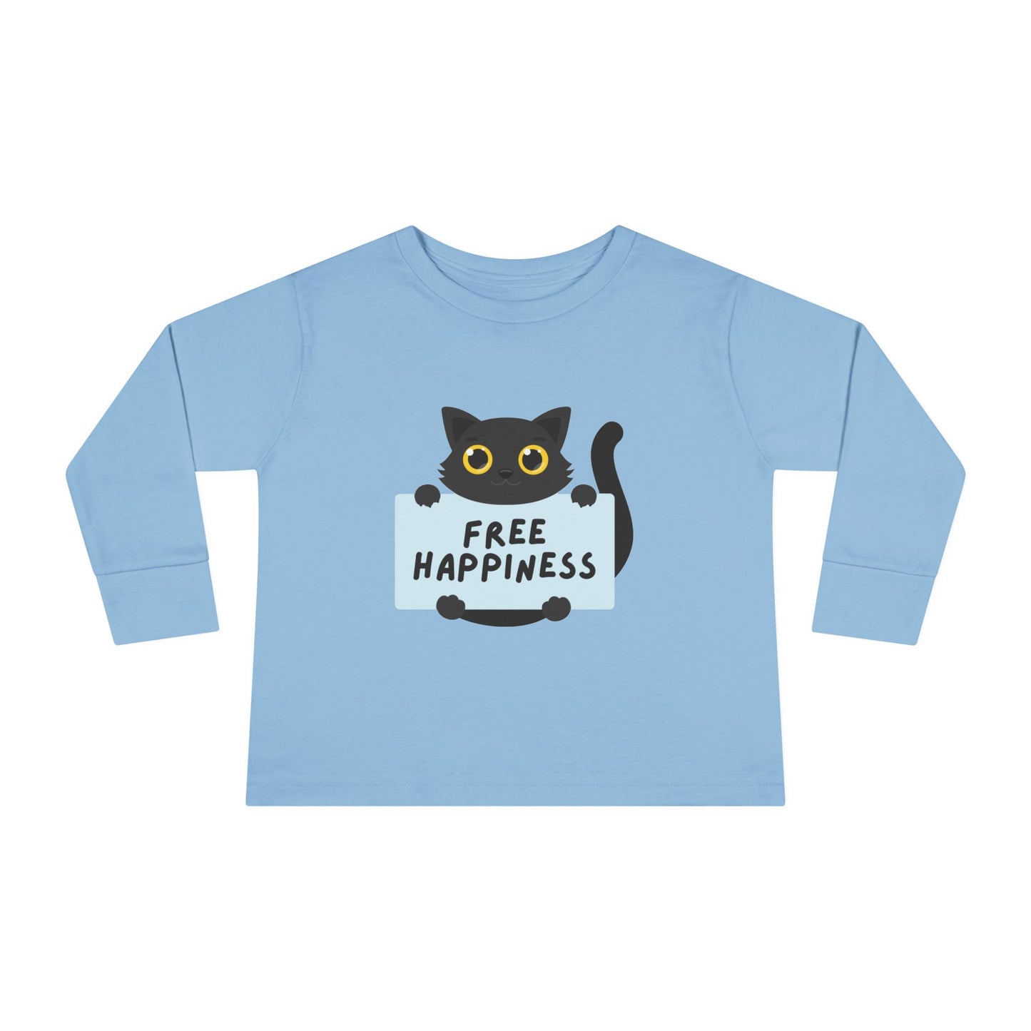 Free happiness Toddler Long Sleeve Tee