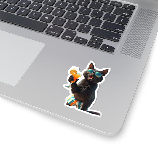 Happy cat a20 – Funny Laptop Decal