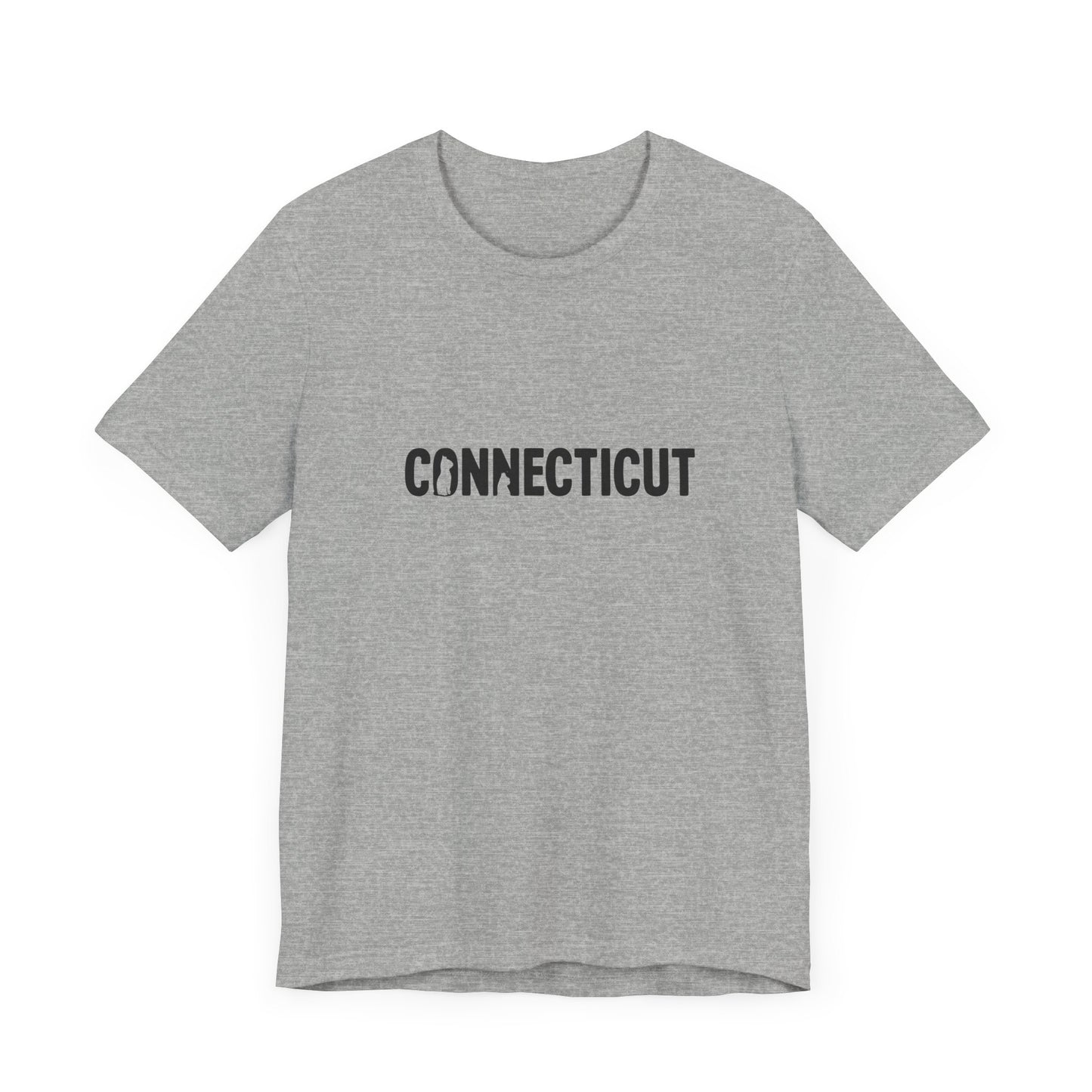 Connecticut cat letters Unisex Jersey Short Sleeve Tee