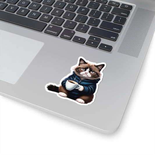 Crabby cat a16 – Funny Laptop Decal