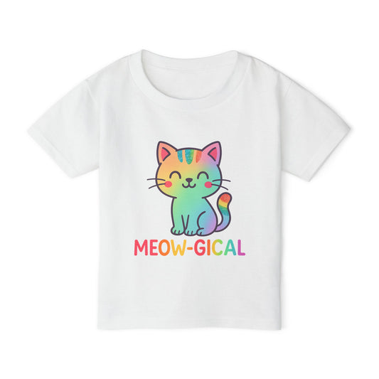 Meow-gical rainbow Heavy Cotton™ Toddler T-shirt