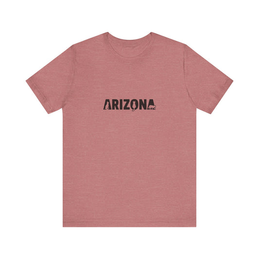 Arizona cat letters Unisex Jersey Short Sleeve Tee