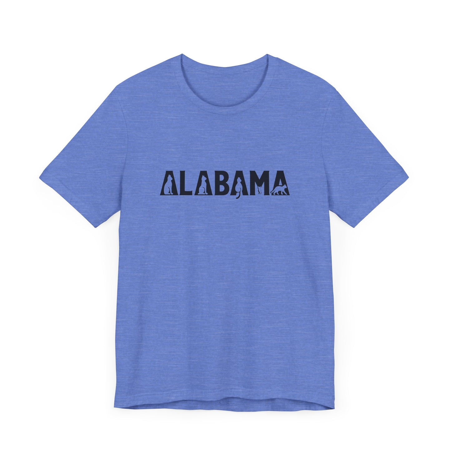 Alabama cat letters Unisex Jersey Short Sleeve Tee