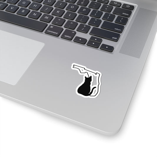 Florida Cat Laptop Decal