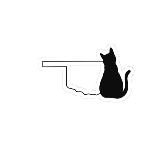 Oklahoma Cat Laptop Decal