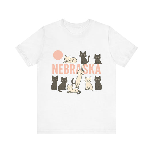 Nebraska Cats Unisex Jersey Short Sleeve Tee