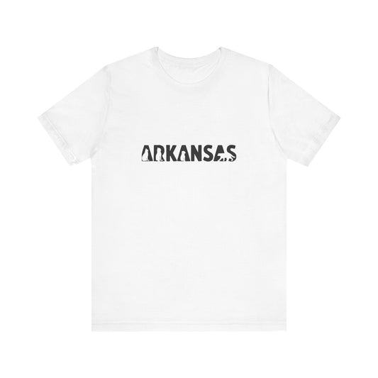 Arkansas cat letters Unisex Jersey Short Sleeve Tee