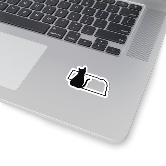 Nebraska Cat Laptop Decal