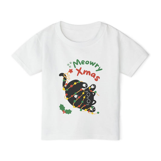 Meowry Christmas Heavy Cotton™ Toddler T-shirt