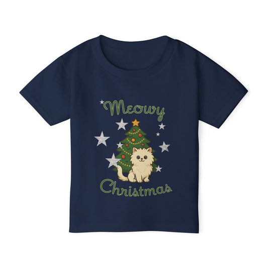 Meowy Christmas Heavy Cotton™ Toddler T-shirt