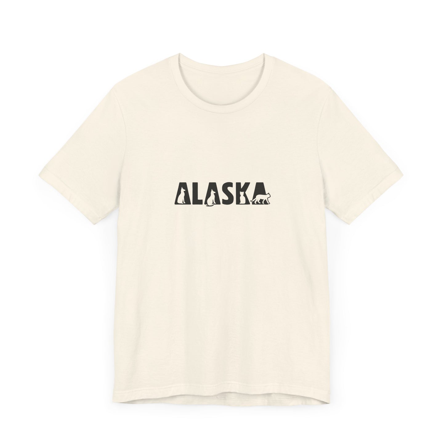 Alaska cat letters Unisex Jersey Short Sleeve Tee