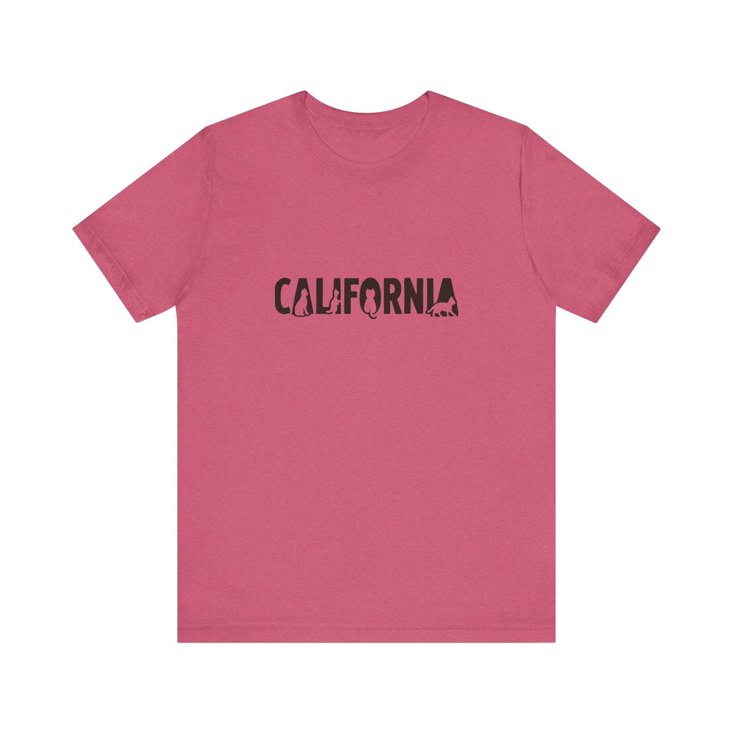 California cat letters Unisex Jersey Short Sleeve Tee