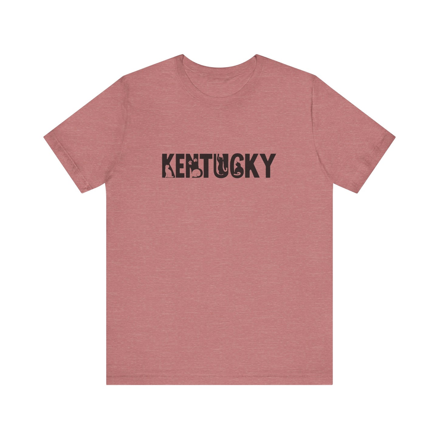 Kentucky cat letters Unisex Jersey Short Sleeve Tee