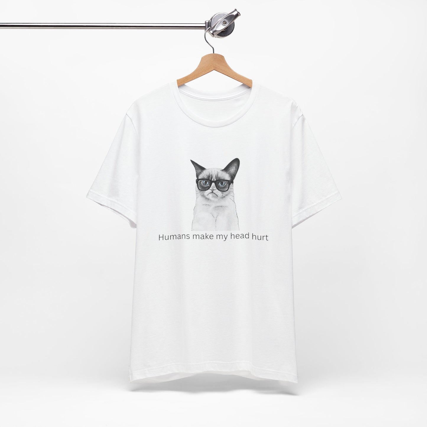 Humans make my head hurt Unisex Jersey Short Sleeve Tee