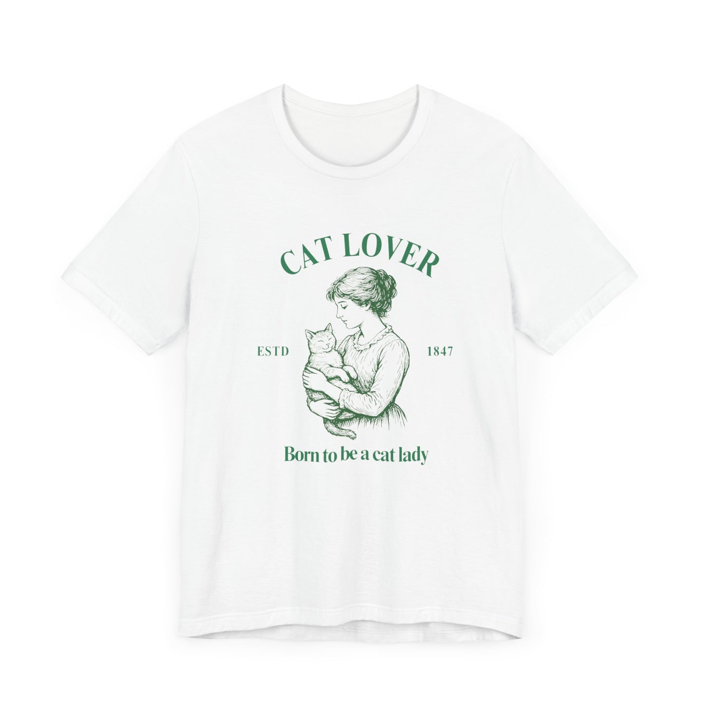 Born to be a Cat Lady Unisex Jersey Short Sleeve Tee
