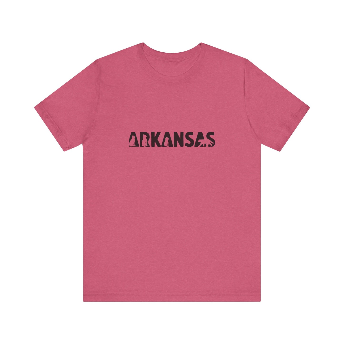 Arkansas cat letters Unisex Jersey Short Sleeve Tee