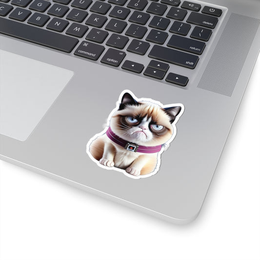 Crabby cat a26 – Funny Laptop Decal