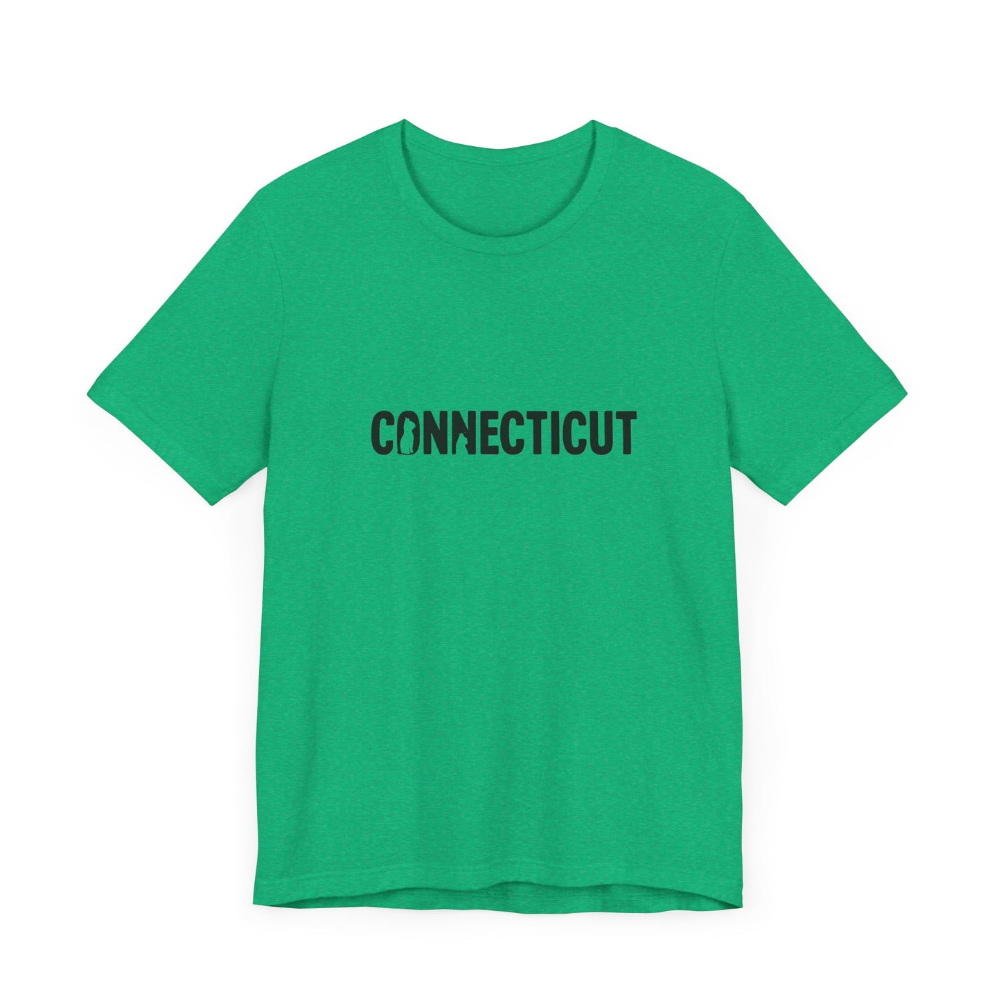 Connecticut cat letters Unisex Jersey Short Sleeve Tee