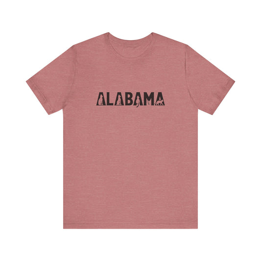 Alabama cat letters Unisex Jersey Short Sleeve Tee
