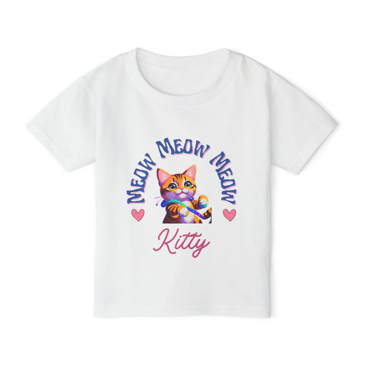 Meow kitty Heavy Cotton™ Toddler T-shirt
