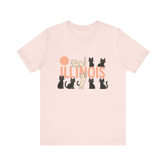 Illinois Cats Unisex Jersey Short Sleeve Tee