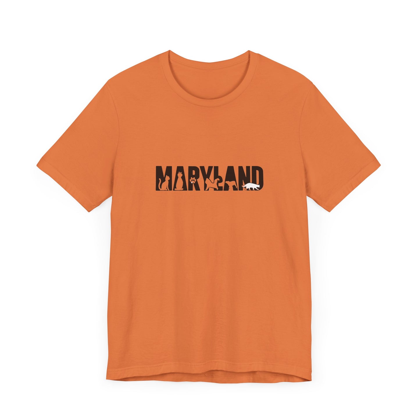 Maryland cat letters Unisex Jersey Short Sleeve Tee
