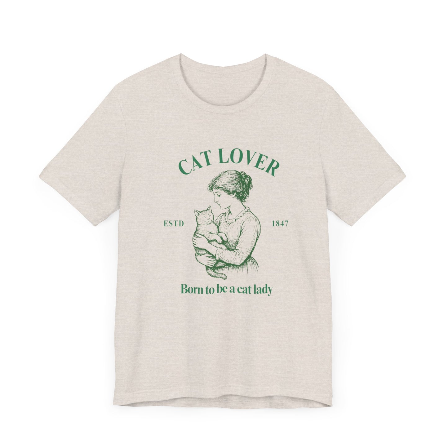 Born to be a Cat Lady Unisex Jersey Short Sleeve Tee