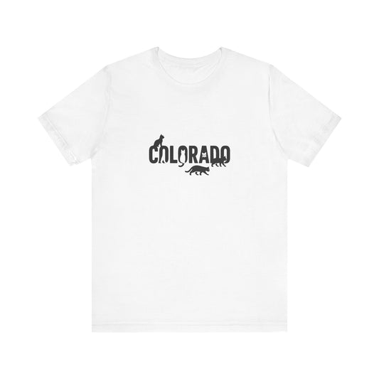 Colorado cat letters Unisex Jersey Short Sleeve Tee