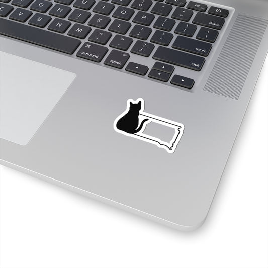 North Dakota Cat Laptop Decal
