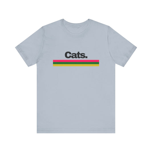 3 Lines Cats. Unisex Jersey Short Sleeve Tee