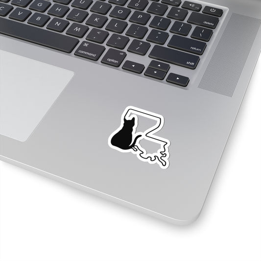 Louisiana Cat Laptop Decal