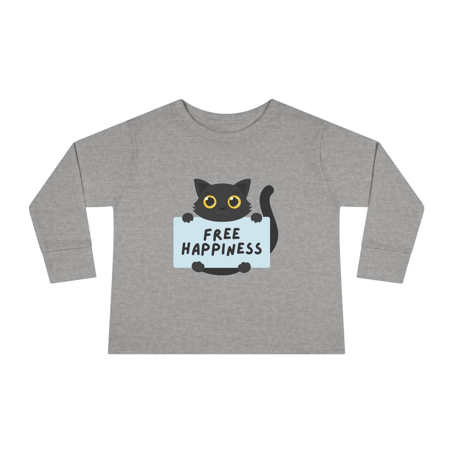 Free happiness Toddler Long Sleeve Tee