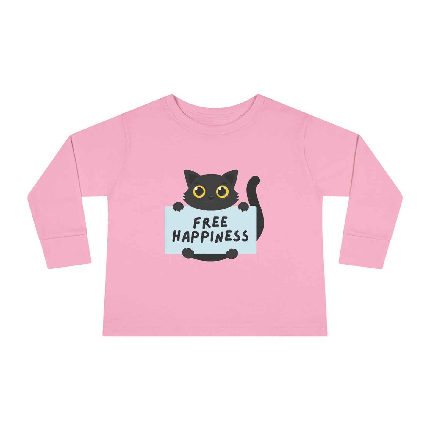 Free happiness Toddler Long Sleeve Tee