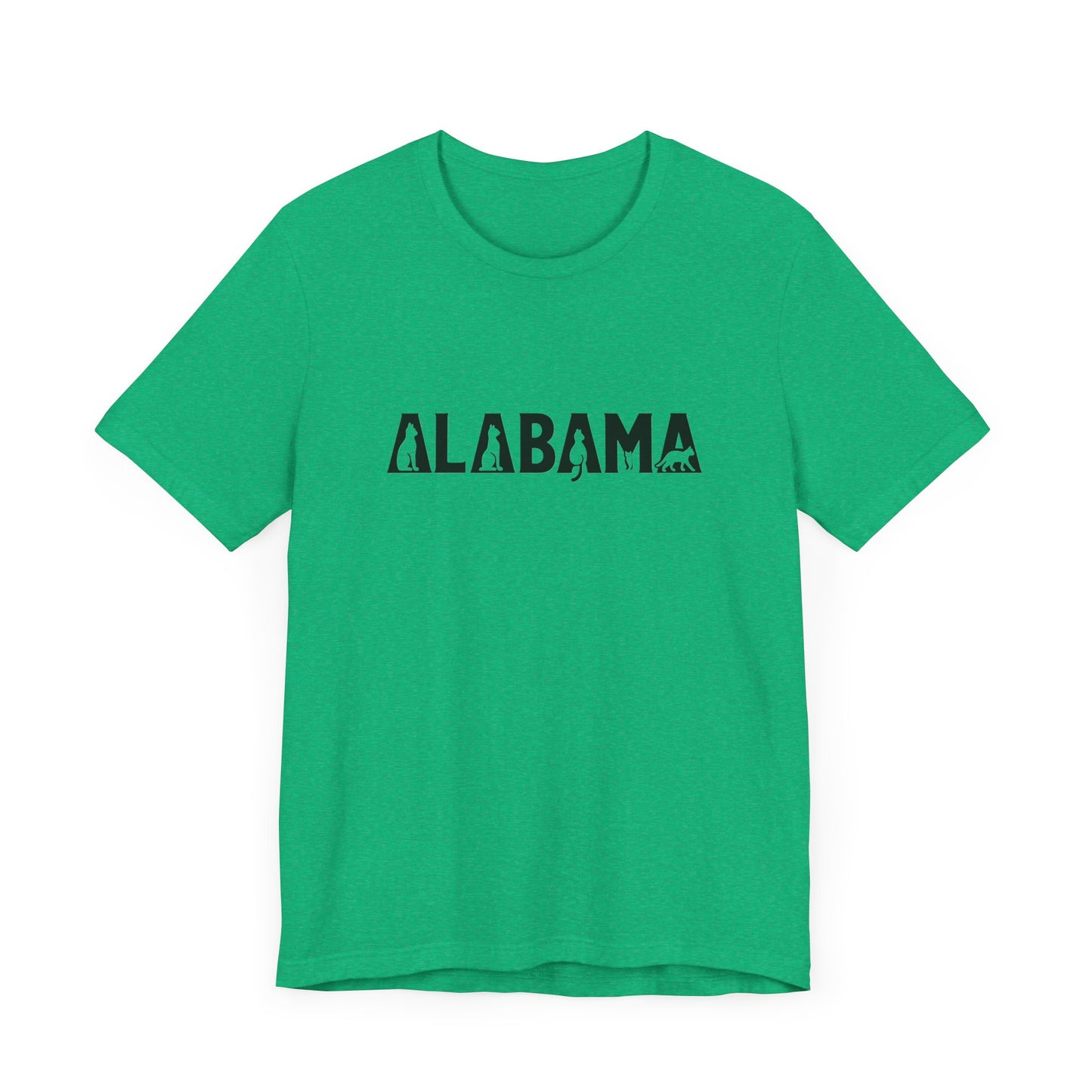 Alabama cat letters Unisex Jersey Short Sleeve Tee