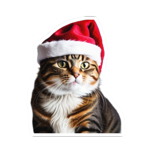 Christmas cat a729 - Laptop Decal