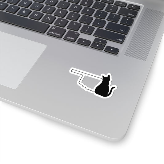Oklahoma Cat Laptop Decal