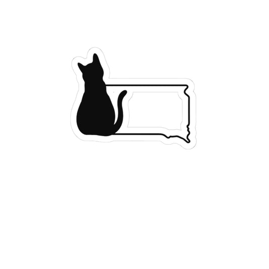 North Dakota Cat Laptop Decal